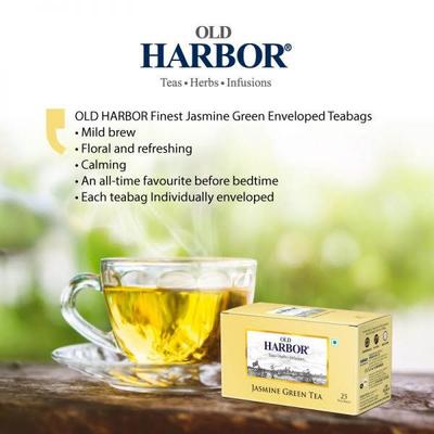 Old Harbor Tea Bags - Jasmine Green Tea 25's - Herbal/Green Teas