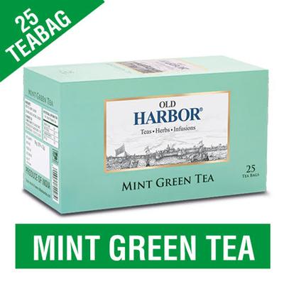 Old Harbor Tea Bags - Mint Green Tea 25's - Herbal/Green Teas