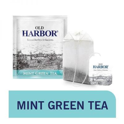 Old Harbor Tea Bags - Mint Green Tea 25's - Herbal/Green Teas