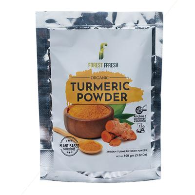 Forest Ffresh Organic Powder - Turmeric 100 gm - Pure Herbs