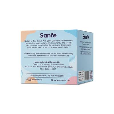 Sanfe Underarm No Mess Razor - Sea Daffodil 5's - Hair Removal Accessories