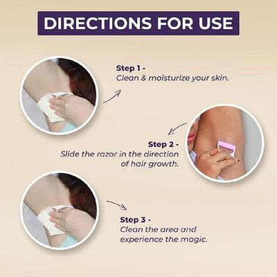 Sanfe Underarm No Mess Razor - Sea Daffodil 5's - Hair Removal Accessories