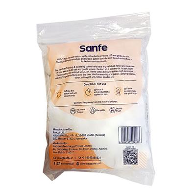 Sanfe Exfoliating 'N' Cleansing Multipurpose Cotton Balls 100's - Cotton Balls
