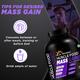 Dr. Morepen Muscle Food Mass Gainer Powder - Chocolate 3 kg - Workout Essentials