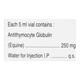 Thymogam 250 mg Injection 5ml - Immunoglobulins-Vac
