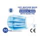 1Mile Disposable 3-Ply Face Mask - Blue 50's - Face Mask