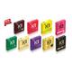 K2 Condoms Combo (X4, Ultra-Thin, Chocolate, Strawberry, Banana, Mint, Vanilla, Grapes, Extra-Time - Pack of 9 x 3's Each) - Plain/Flavoured Condoms