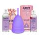Sanfe Combo Pack (Reusable Menstrual Cup - Large + Intimate Wash 100 ml + Menstrual Cup Wash 100 ml) - Menstrual Cups