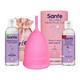 Sanfe Combo Pack (Reusable Menstrual Cup - Small + Intimate Wash 100 ml + Menstrual Cup Wash 100 ml) - Menstrual Cups