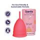 Sanfe Combo Pack (Reusable Menstrual Cup - Small + Intimate Wash 100 ml + Menstrual Cup Wash 100 ml) - Menstrual Cups