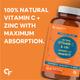 CF Natural Vitamin C & Zinc Veg Gummies for Immunity - Orange Flavour 60's - Multi-Vitamins