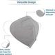 SanNap N95 Face Mask - Grey (Pack of 20) - Face Mask