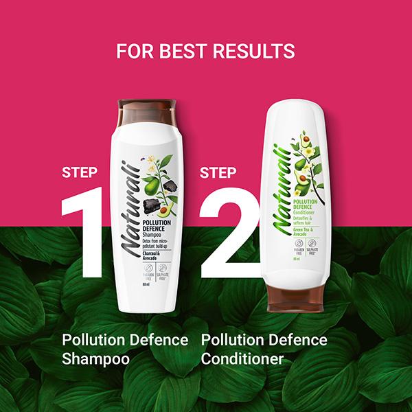 Naturali Pollution Defence pack Shampoo 80 gm - Shampoos