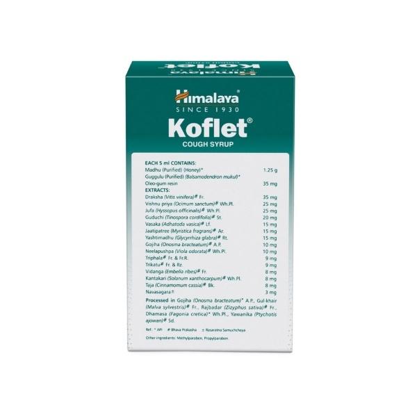 Himalaya Koflet Cough Syrup (Free 6 Koflet Lozenges) 100 ml - Cough & Cold (Ayush)
