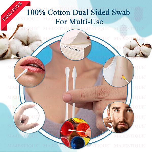 Majestique Dual-Purpose Cotton Swab Makeup Remover Stick 1's - Cotton Buds & Balls