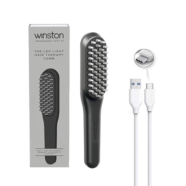 Winston Led Hair Growth Therapy Comb Detangling Red & Blue Light Mode 200 gm - Hair Combs