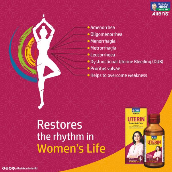 Allen Uterin Female Health Tonic 250 ml - Personal Care (Ayush)