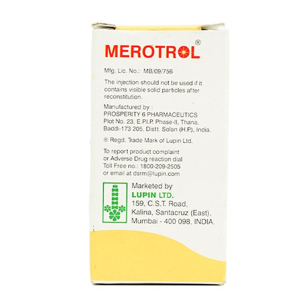 Merotrol 500mg Injection 1's - Bacterial Infections-OBL