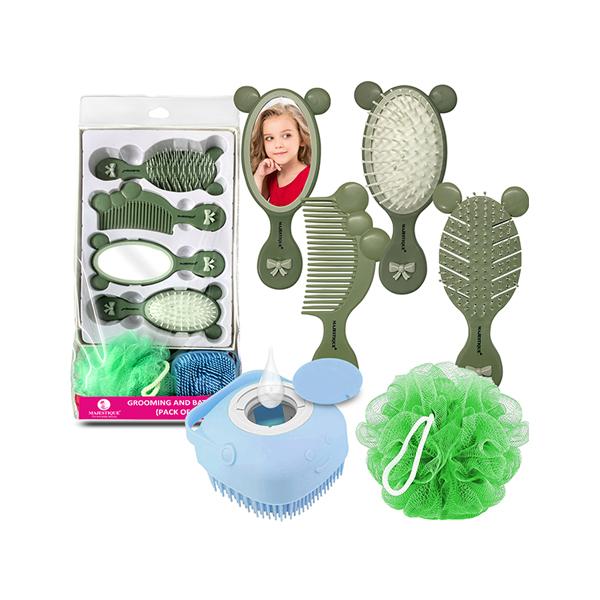 Netmeds | Majestique Grooming and Bath Kit, Perfect for Grooming and Bathing for Kids - 6Pcs/Multicolor 1's