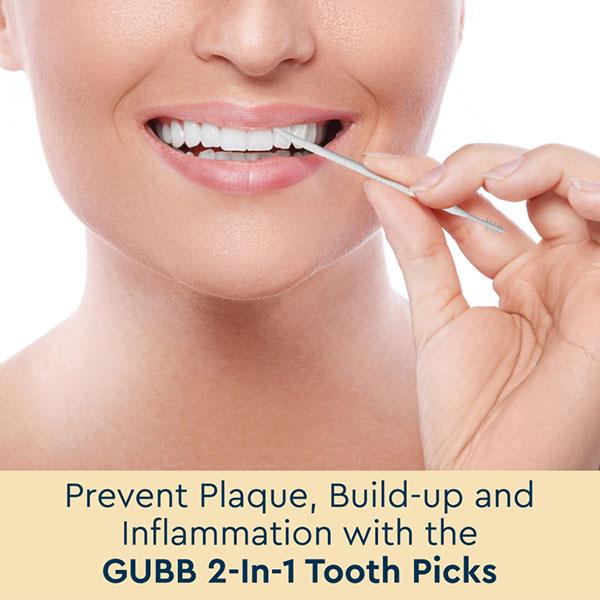 Gubb Dental Care Combo 2 In 1 Toothpick 50S and Dental Floss Mint 50M 80 gm - Floss & Tongue Cleaners