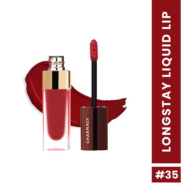 Netmeds | Charmacy Milano Stunning Longstay Liquid Lip (Flamenco Red) 5.6 ml