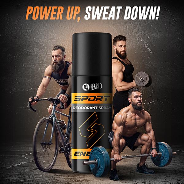 Beardo Sport Energy Deodorant Spray 150 ml - Men Deodorants/Roll-Ons