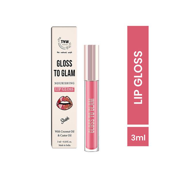 Tnw The Natural Wash Gloss To Glam Nourishing Lip Gloss-Slush, Clear, Pink 3 ml - Lip Glosses