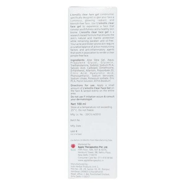 LEMOLLIS CLEAR FACE Gel 100ml - Acne-Oth