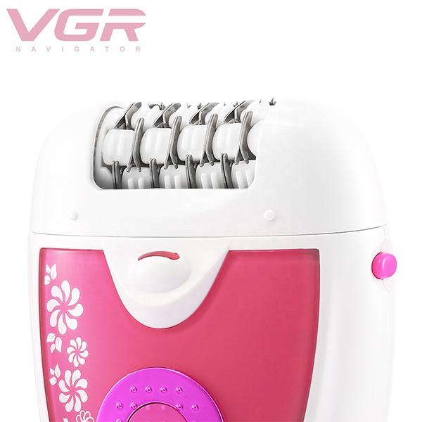 VGR V722 2in1 Women Epilator and Shaver for different body areas for Wet and Dry use 1s 1's - Hair Removal Accessories