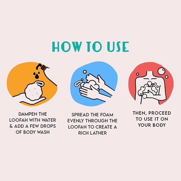 Furr Large Bath Loofah For High Lather Cleansing Gentle & Hypoallergenic 4's - Bath Tools