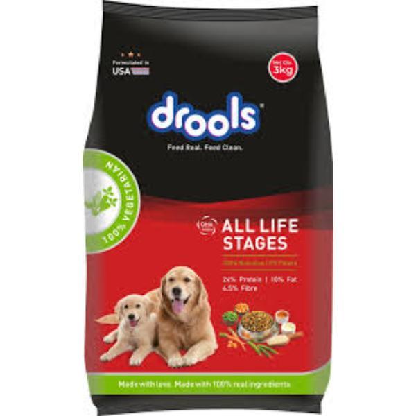 Netmeds | Drools All Life Stages 100% Vegetarian Dog Food 3 kg