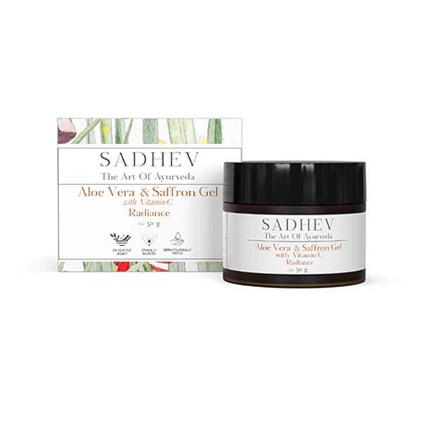 Sadhev Aloe Vera & Saffron Gel with Vitamin C 50 g - Face Moisturizers
