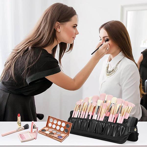 Bronson Professional Makeup Brush Travel Kit Pouch Storage Organizer 14 Pockets 1's - Makeup Pouches