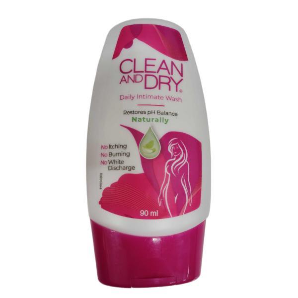 Netmeds | Clean And Dry Daily Intimate Wash Naturally 90 ml