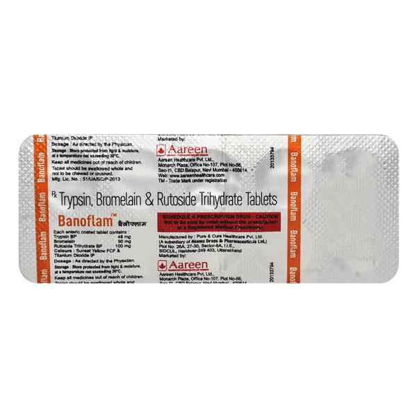 BANOFLAM Tablet 10's - Pain relief-Ant