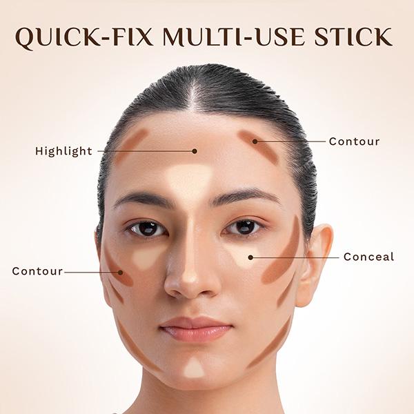 Pilgrim Classic Nude Foundation Stick, Dream Matte, Lightweight, Full Coverage with Vitamin C 10 gm - Foundation