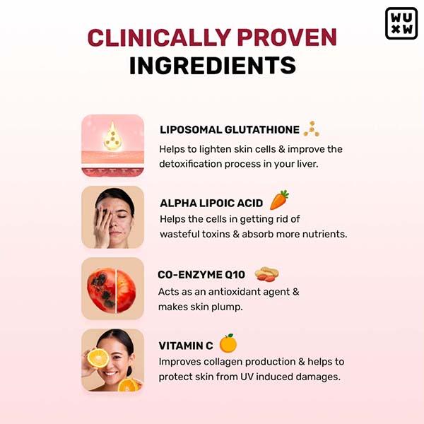 Whats Up Wellness Glutathione - Glow Gummies, Radiant and Youthful Skin, No Added Sugar - 30 Day, 30 Gummies 1's - Hair & Skin