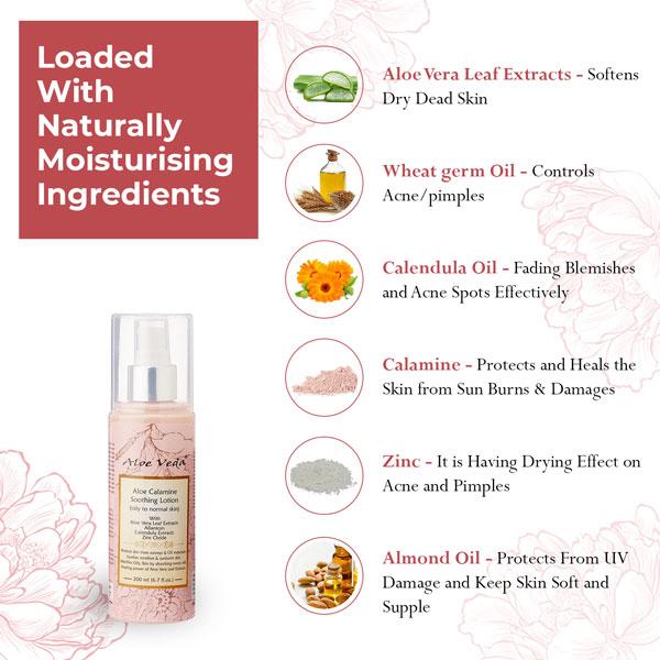 Aloe Veda Aloe Calamine Soothing Lotion 200 ml - Lotions & Creams