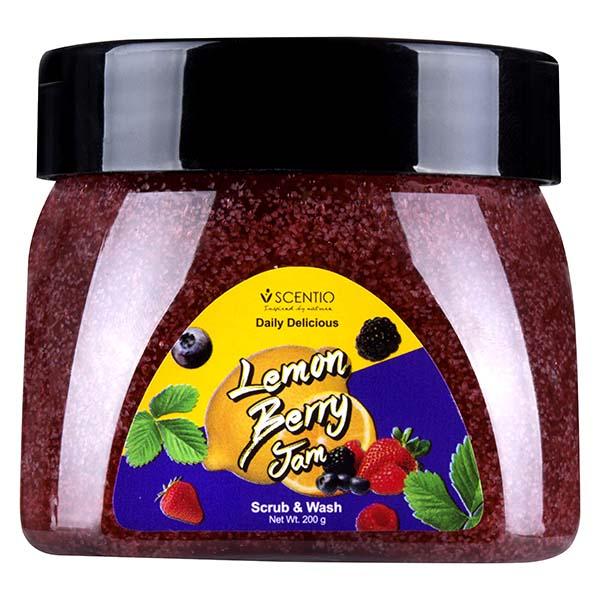 Scentio Daily Delicious Lemon Berry Jam Scrub & Wash 200 ml