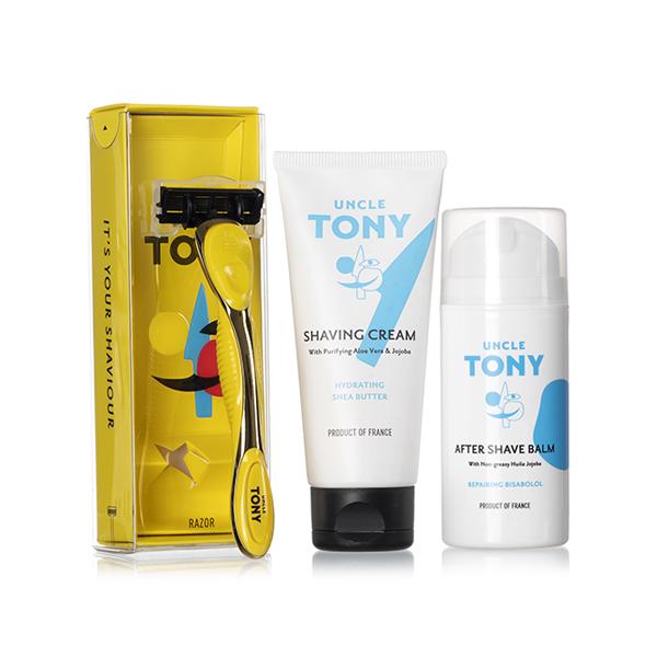 Netmeds | Uncle Tony Shaving Essentials Kit (Yellow) 500's