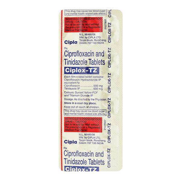 CIPLOX TZ Tablet 10's (se)