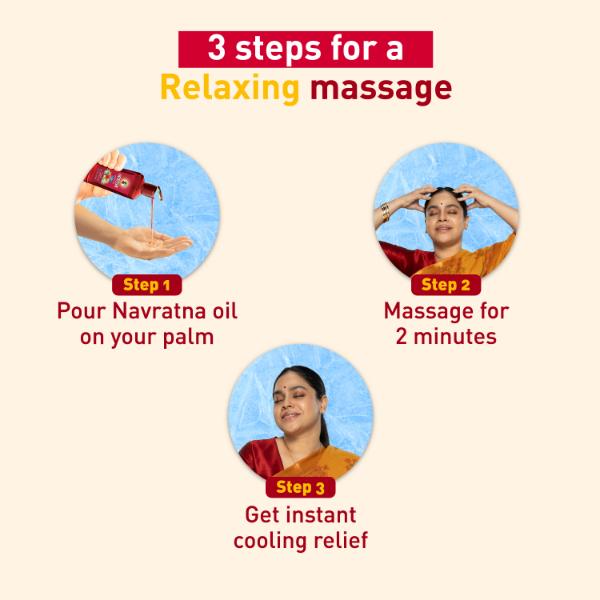 Navratna Ayurvedic Cool Oil 300 ml - Hair Oils