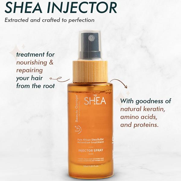 Beauty Garage Shea Retention Hair Injector Spray 30 ml - Hair Sprays & Mists