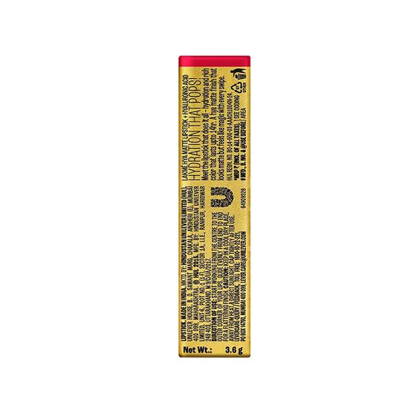 Lakme 9To5 Hya Matte Lipstick Red Alert 3.6 gm - Lipsticks