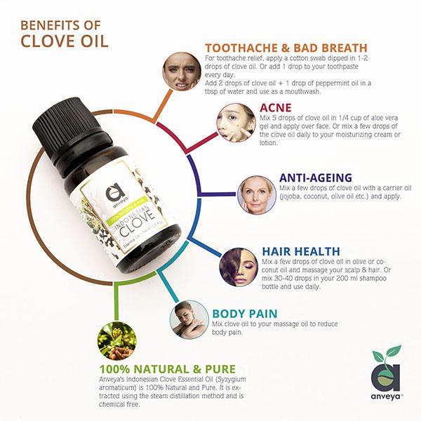 Anveya Clove Essential Oil 15 ml - Essential Oils