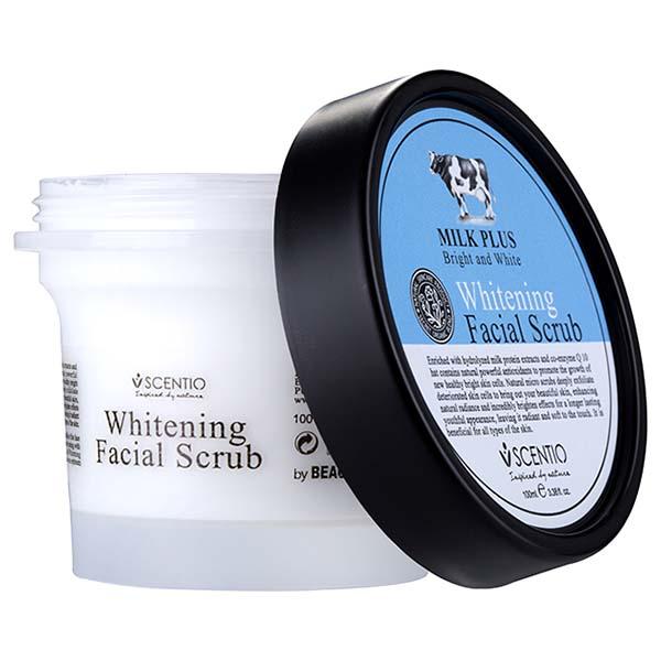 Scentio Milk Plus Organic Whitening Facial Scrub 100 ml