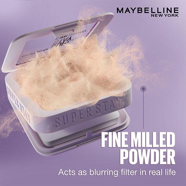 Maybelline New York Super Stay Flex Powder Foundation, 120, 30H Full Cover, Oil-Control 9 gm - Foundation