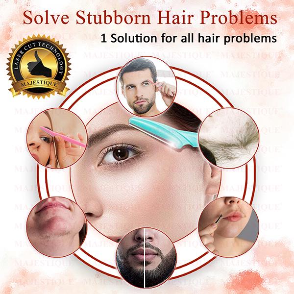 Majestique Eyebrow Razor Shaper & Trimmer Eyebrow Razor FC65 1's - Sharpeners