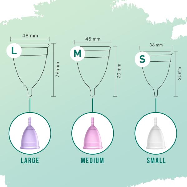 Sirona Reusable Menstrual Cup - Small with (Intimate Wash 15 ml + Menstrual Cup Wash 15 ml) - Menstrual Cups