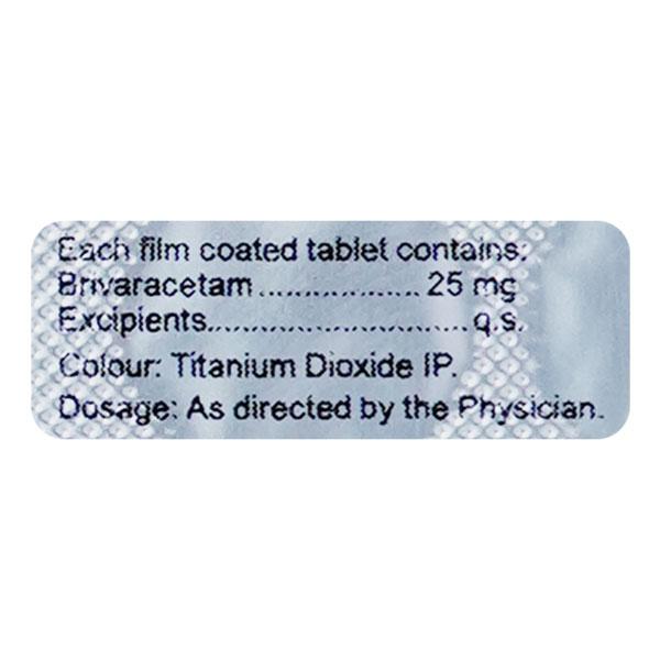 BRIVASURE 25 Tablet 10's - Epilepsy/Convulsion-Ant